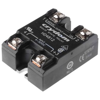 Crydom HD Series Solid State Relay Panel Mount 12A Load Current 530V Load Voltage 32V Control HD4812