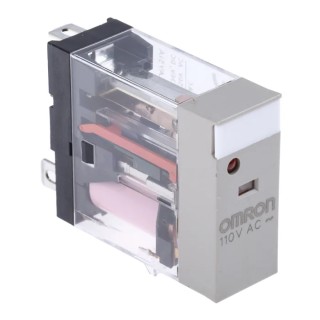 Omron Power Relay 110V AC Coil, 10A Switching Current, SPDT, Plug-In Terminal, Silver Alloy Contacts G2R-1-SN 110VAC (S)