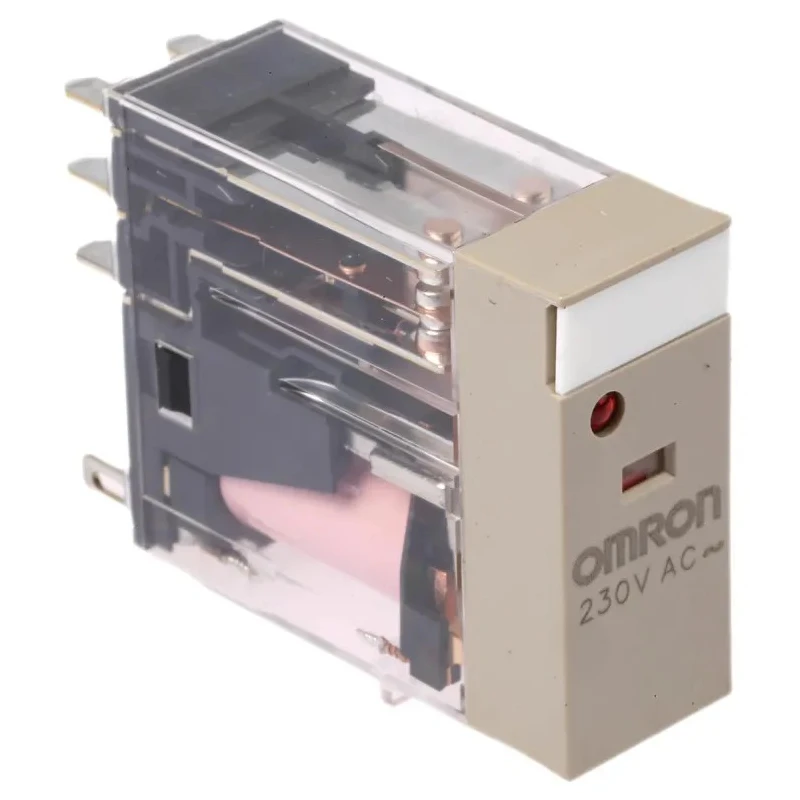 Omron Power Relay, 230V AC Coil, 5A Switching Current, DPDT Plug-In Terminal, 150W Coil Power G2R-2-SN 230VAC (S)