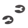 RS PRO Steel Type E Circlip 1.5 mm Groove Diameter, 2.25 mm Shaft Diameter, Phosphate and Oil Finish 289-449
