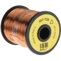 RS PRO Enamelled Copper Wire 0.13 mm² Cross Section, 0.4 mm OD, 400 m Reel 357-738