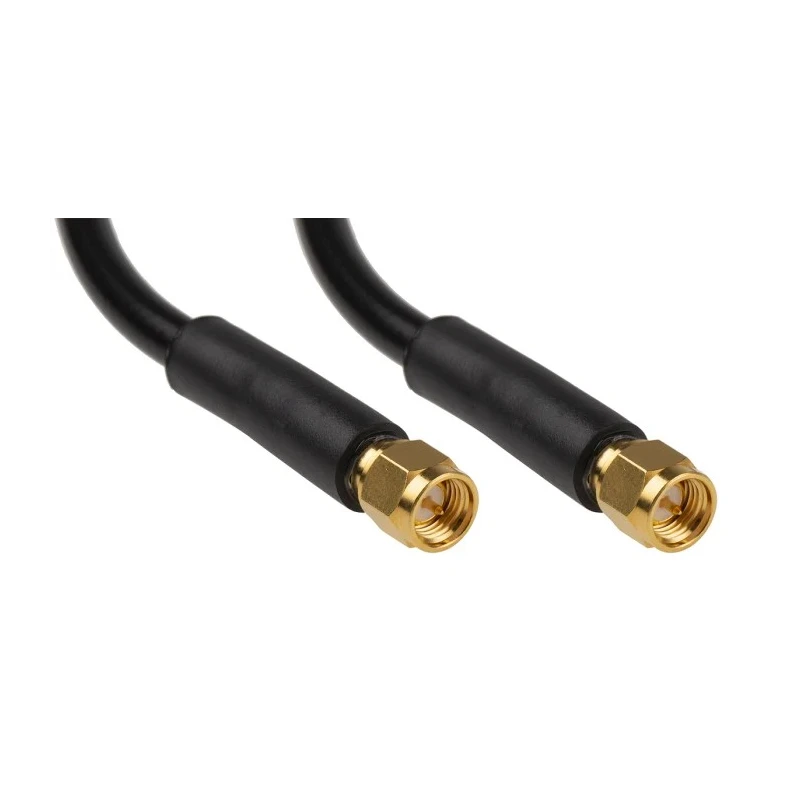 RS PRO RG233 0.5 m Coaxial Cable 50 Ω Black Terminated United Kingdom