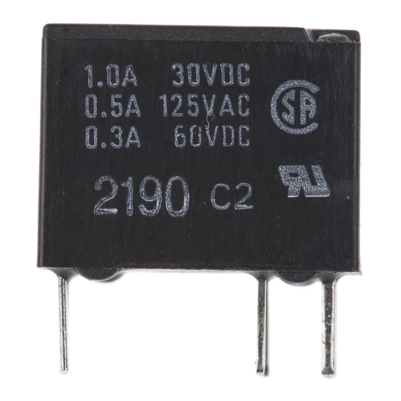 Omron PCB Signal Relay 12V DC Coil, 2A Switching Current, SPDT Contact Configuration G5V-1 DC12