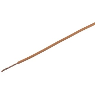 Prysmian 6491X Series Brown Hook Up Wire, 7/0.53 mm Core Strands, 100 m Length, Polyvinyl Chloride Jacket, 750V 20145125
