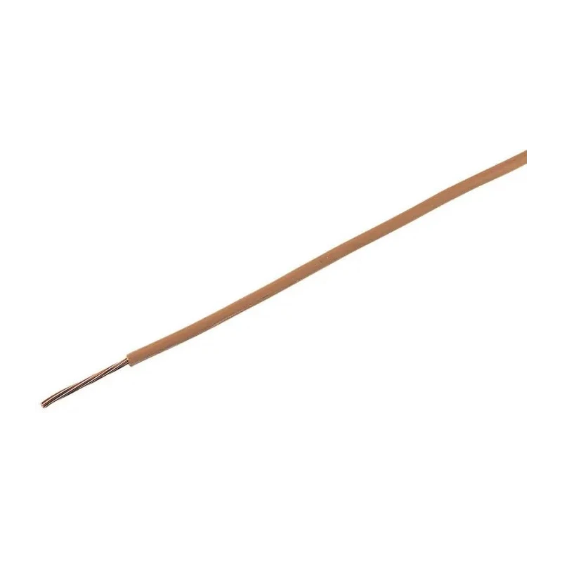 Prysmian 6491X Series Brown Hook Up Wire, 7/0.53 mm Core Strands, 100 m Length, Polyvinyl Chloride Jacket, 750V 20145125
