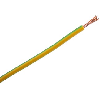 Prysmian 6491X Series Green, Yellow Hook Up Wire 7/0.85 mm Strands, 100 m Length, PVC Jacket, 750V, Flame 20147719