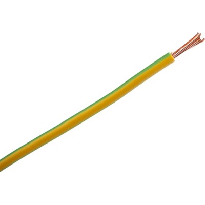 Prysmian 6491X Series Green, Yellow Hook Up Wire 7/0.85 mm Strands, 100 m Length, PVC Jacket, 750V, Flame 20147719