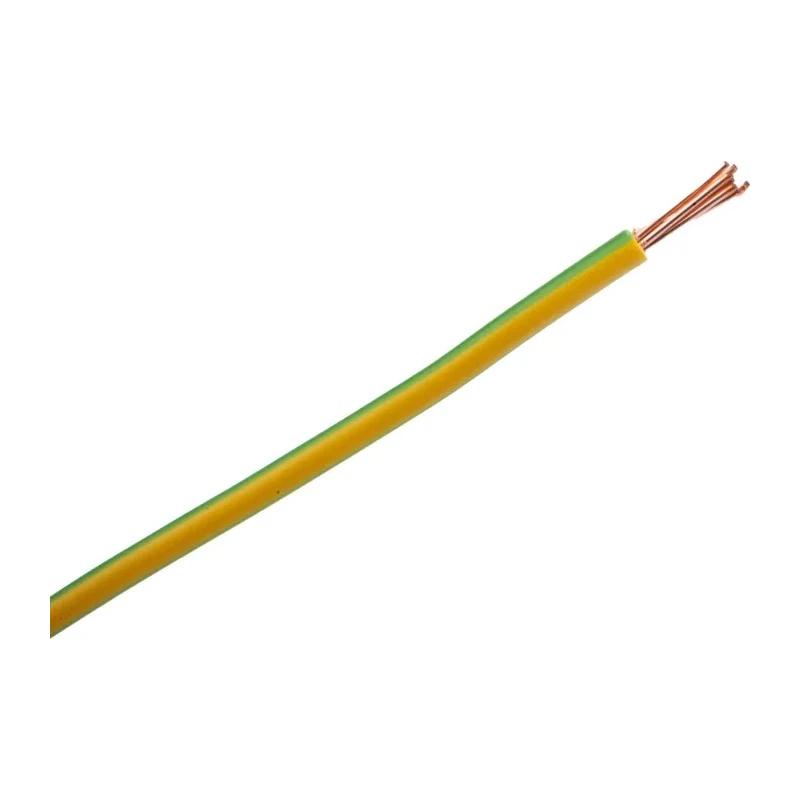 Prysmian 6491X Series Green, Yellow Hook Up Wire 7/0.85 mm Strands, 100 m Length, PVC Jacket, 750V, Flame 20147719