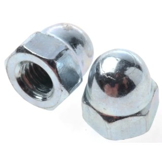 RS PRO Bright Zinc Stainless Steel Dome Nut M6, DIN 1587, Metric Thread, Thread Direction Right Hand, Grade A4, 12 293-088
