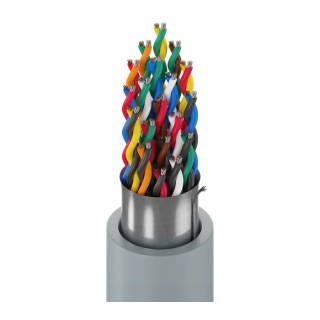 Belden 9519 Series Multipair Data Cable 19 Pairs 38 Cores 0.2 mm² Stranded Tin Copper Wire 152m Silver PVC 9519 060500