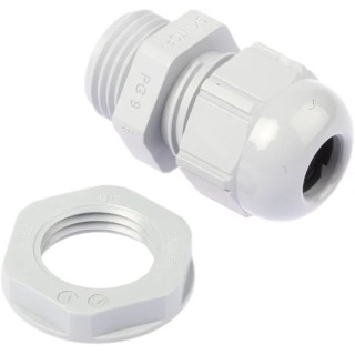 Lapp SKINTOP Series Cable Gland with PG9 Thread Size, 3.5 to 8mm Cable Diameter, Polyamide Body, UV 53015010+53019010