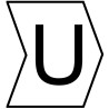 HellermannTyton Helagrip Slide-On Cable Marker Black Pre-Printed "U", 3mm Max, 1mm Min Cable Diameter 901-10280