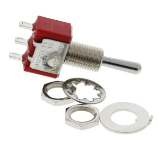 C & K RS PRO Toggle Switch Panel Mount On-Off-On SPDT 5A 28V dc 112V ac 394-465