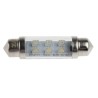 JKL Components LED Car Bulb 0.22W, White, Festoon Shape, 24V dc, LE-0603-04W