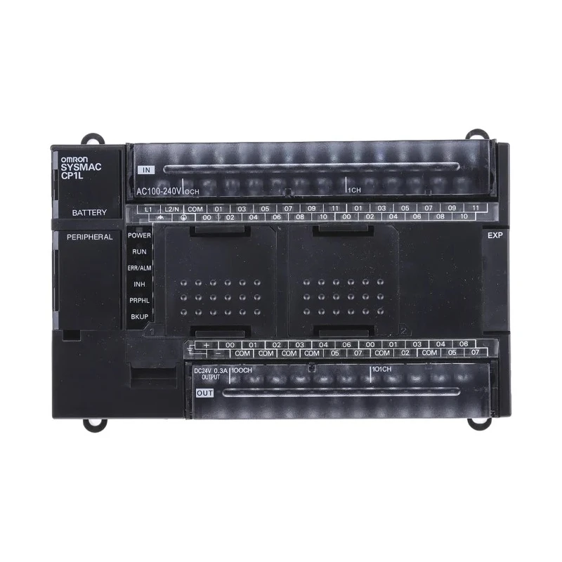 Omron PLC CPU 24-Input DC Input 16 Outputs Relay Output 100, 240V Ladder Logic DIN Rail Mount CP1L-M40DR-A