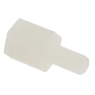 RS PRO M3 Standoff, 6 mm Body, 6 mm Stud, Polyamide 66 382-967