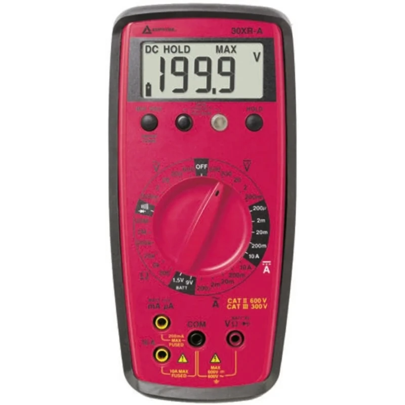 Amprobe Digital Handheld Multimeter 600 V, 10 A, LCD Display 30XR-A
