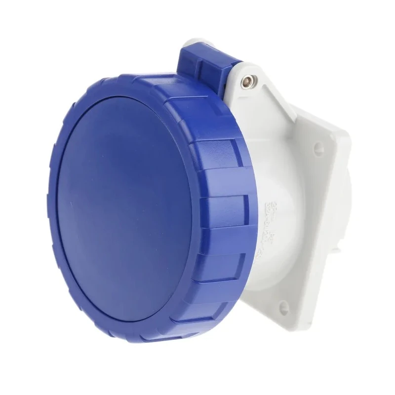 Scame Panel Mount Industrial Socket 2P+PE 32A 130V IP67 Red Optima IP67