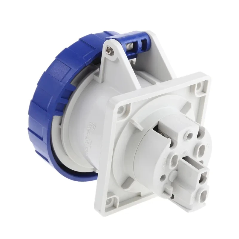 Scame Panel Mount Industrial Socket 2P+PE 32A 130V IP67 Red Optima IP67