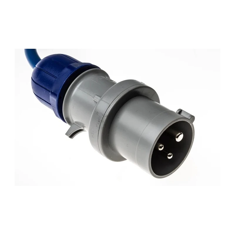 Scame Blue Surface Mount Industrial Socket 16A 250V 2P+PE IP44 Series DOMINO IP66 