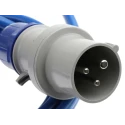 Scame Blue Surface Mount Industrial Socket 16A 250V 2P+PE IP44 Series DOMINO IP66 
