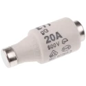 ETI Diazed Fuse D2 Bottle Size 20A 500V AC, Ceramic Body, Blue Cap, E27 Thread Size 2312406