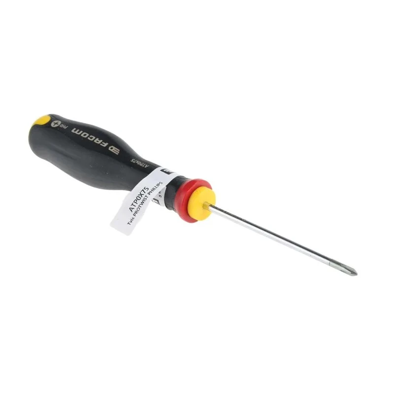 Facom Standard Philips Screwdriver with PH0 Tip, 75 mm Blade Length, 178 mm Overall Length ATP0X75