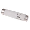 ETI Diazed Fuse D1 Bottle Size 20A Current Rating, 500V AC Voltage, Ceramic Body, E16 Thread Size 2311406
