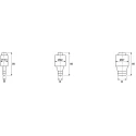 ETI Diazed Fuse D1 Bottle Size 20A Current Rating, 500V AC Voltage, Ceramic Body, E16 Thread Size 2311406