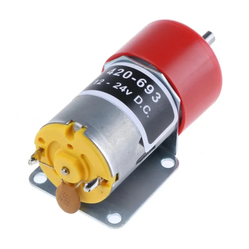 RS PRO Brushed Geared DC Geared Motor 12V dc 1.3W 27 RPM 12 Ncm Torque 4mm Shaft Diameter 420-693