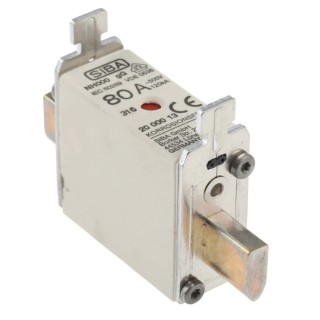 SIBA 80A NH Fuse NH000 500V ac NH000