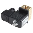Burkert Solenoid Valve, 3 Port, Normally Closed, Brass Body, 110V AC, 2mm Orifice Diameter 126139