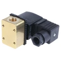 Burkert Solenoid Valve, 3 Port, Normally Closed, Brass Body, 110V AC, 2mm Orifice Diameter 126139