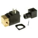 Burkert Solenoid Valve 3 Port Normally Closed Brass Body 110V AC 2mm Orifice 6014 Series 125335