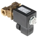 Burkert Solenoid Valve 2 Port NC Brass Body 24V DC 1/4 in G Threaded 4mm Orifice 058796