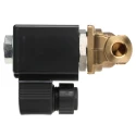 Burkert Solenoid Valve 2 Port NC Brass Body 24V DC 1/4 in G Threaded 4mm Orifice 058796