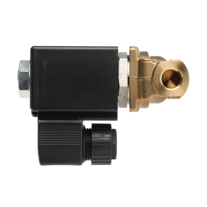 Burkert Solenoid Valve 2 Port NC Brass Body 24V DC 1/4 in G Threaded 4mm Orifice 058796