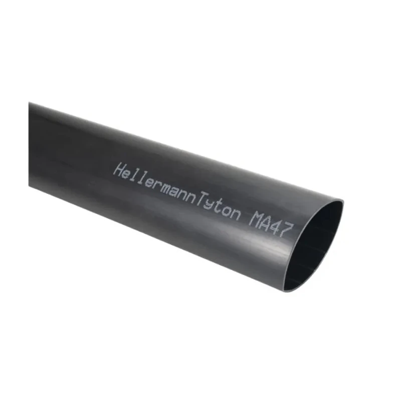 HellermannTyton Halogen Free Heat Shrink Tubing Black 75mm Sleeve Diameter 1m Length 4:1 Ratio MA47