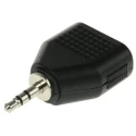 RS PRO Audio Male 3.5 mm Stereo Straight AV Adapter 37.8mm Length 392-570