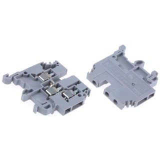 Entrelec SNA Series DIN Rail Terminal Block Grey, 4mm² Cable CSA, 1-Level, Screw Termination, 32A, 800V AC 1SNA115468R2000