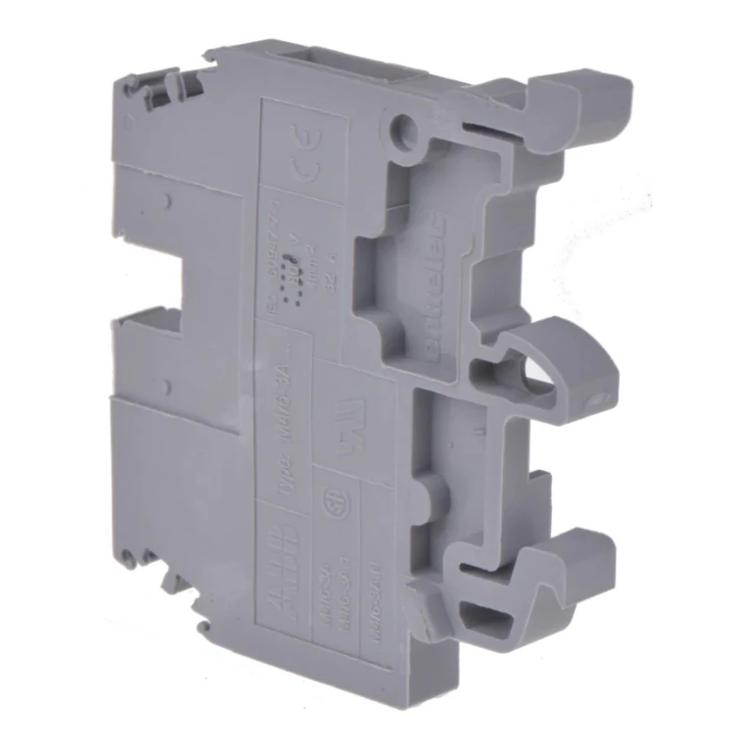 Entrelec SNA Series DIN Rail Terminal Block Grey, 4mm² Cable CSA, 1-Level, Screw Termination, 32A, 800V AC 1SNA115468R2000