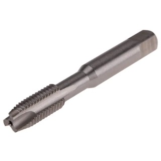 RS PRO High-Speed Steel Spiral Point Machine Threading Tap, M10 Thread Size, Metric Standard, 80mm Length, Blue 455-918