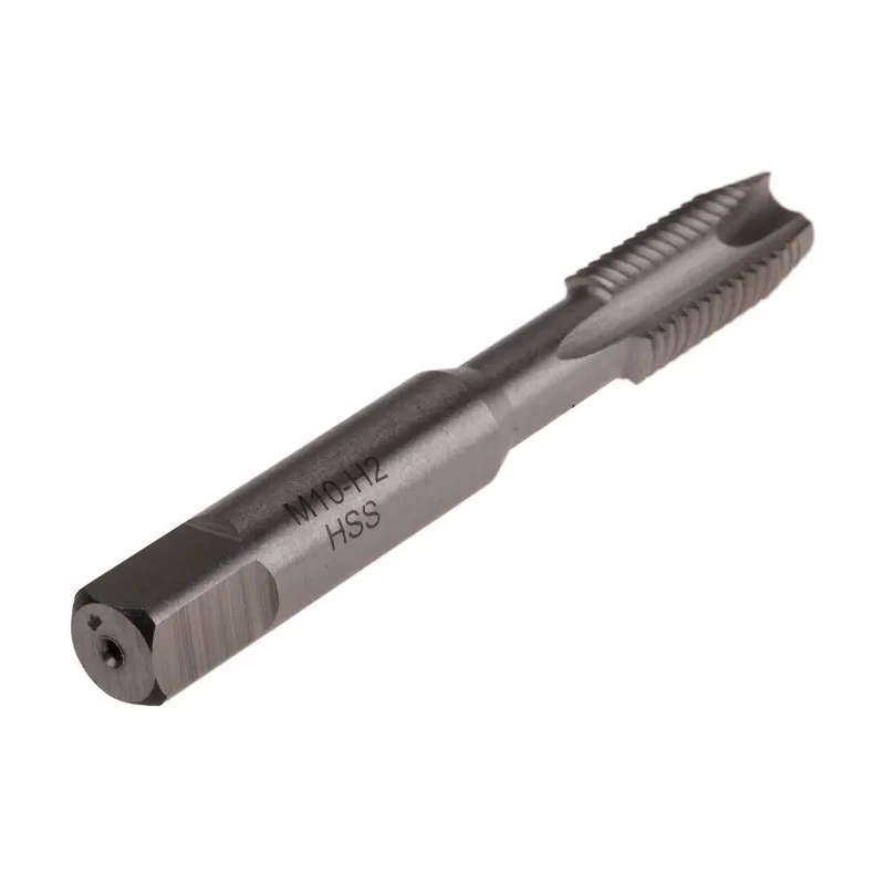 RS PRO High-Speed Steel Spiral Point Machine Threading Tap, M10 Thread Size, Metric Standard, 80mm Length, Blue 455-918