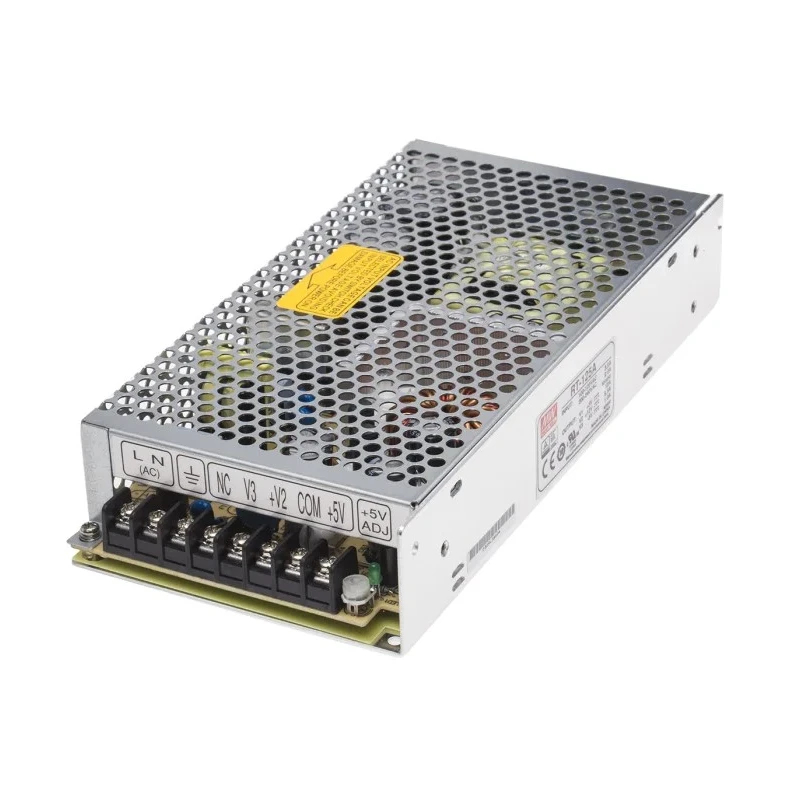 MEAN WELL RT Series Triple Output Switching Power Supply 3 Outputs 12V DC 131W Chassis Mount RT-125A