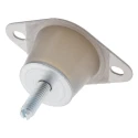 Taica Cylindrical M6 Anti-Vibration Mount Male Buffer Foot 50kg Compression 6mm Bore 30mm OD 40mm Height SF-10