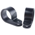 HellermannTyton Black Polyamide 16 mm Inside Diameter P-Clip with 4.2 mm Mounting Hole Diameter 211-60008 H9P-PA66HS-BK