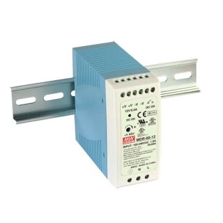 MEAN WELL MDR Switched Mode DIN Rail Power Supply 1 Phase AC Input 85-264V, 56V DC 1.25A Output 60W MDR-60-48