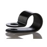 HellermannTyton Black Polyamide P-Clip with 8 mm Closed Inside Diameter and 4.2 mm Mounting Hole 211-60003 H4P-PA66HS-BK