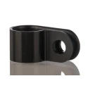 HellermannTyton Black Polyamide P-Clip with 8 mm Closed Inside Diameter and 4.2 mm Mounting Hole 211-60003 H4P-PA66HS-BK