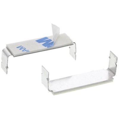 RS PRO Natural Aluminium Self-Adhesive Open Arm Cable Clip 33 mm Length 9.8 mm Width 9.8 mm 475-182